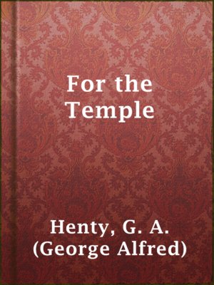 cover image of For the Temple